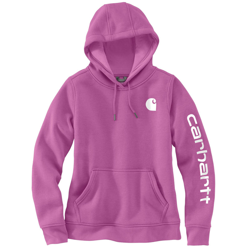 Women's Sweatshirt Clarksburg Sleeve Logo Hooded Cherry Bloom 102791