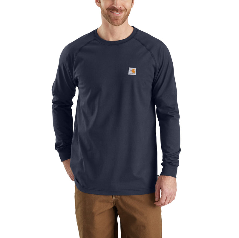 FR Carhartt Force® Dark Navy Long Sleeve T-Shirt 102904