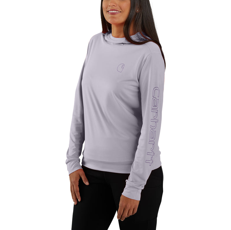 Women's Force Sun Defender™ Relaxed Fit  Hooded Graphic T-Shirt Lilac Haze 106236