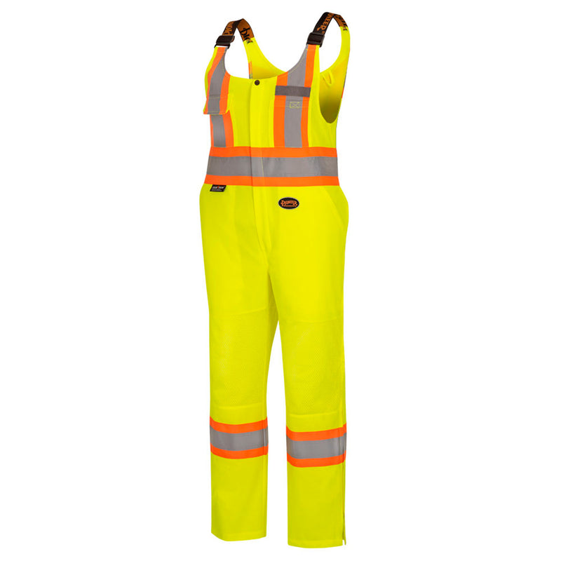 Women's Pioneer Hi Vis Yellow Traffic Safety Bib Overall 6000W