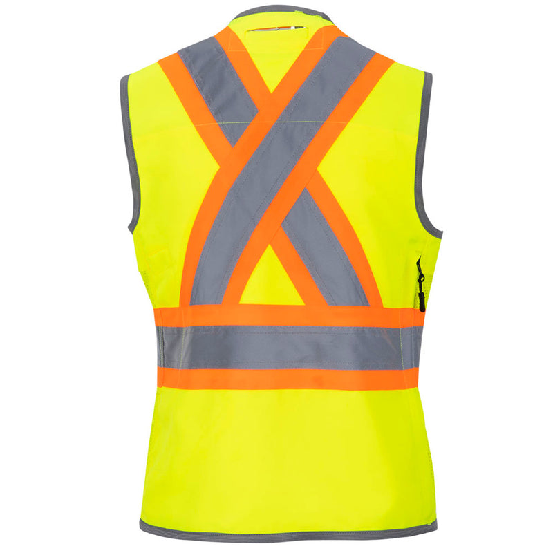 Women's Surveyor's Safety Vest Hi-Vis Yellow 6693W