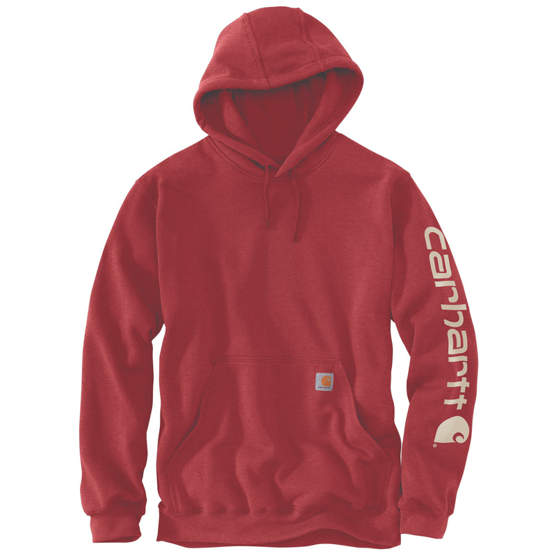 Sweatshirt Midweight Signature Sleeve Logo Hooded Crabapple Heather K288