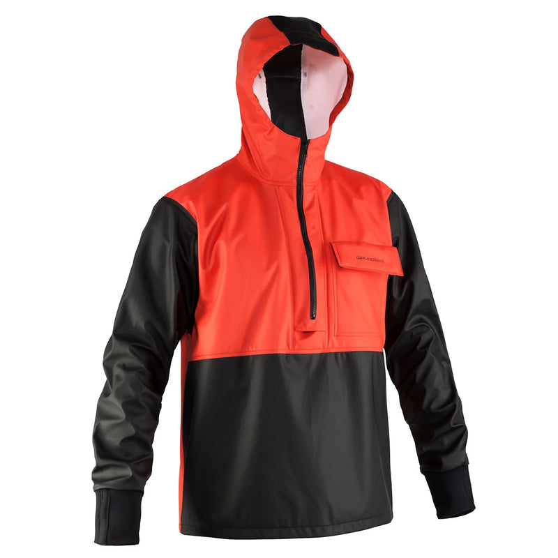 Grundens Neptune Anorak PU Black/Orange 10081