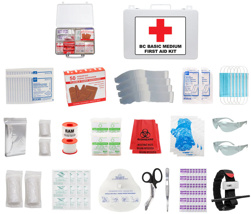 First Aid Kit BC Basic Medium Metal Box