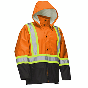 Hi vis orange waterproof jacket best sale